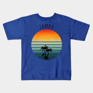 Tampa Sunset Kids T-Shirt